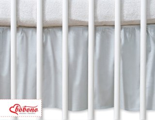 Falbanka maskująca do łóżeczka 120x60cm - szara