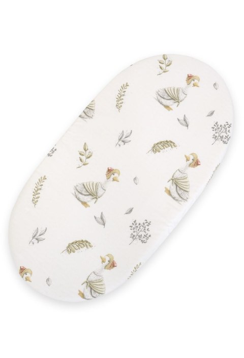 Prześcieradło bawełniane do wózka gondoli kosza Mojżesza Boho 75x35 cm - Gąski