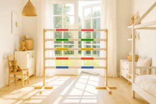 Przeszkoda skokowa do Hobby Horse 120cm, dwie belki - czarna i żółta
