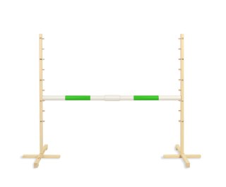 Przeszkoda skokowa do Hobby Horse 160cm, h-120 cm, belka zielona