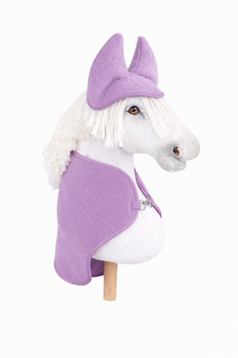 Zestaw dla Hobby Horse A3: polarowa derka + nauszniki - fioletowy