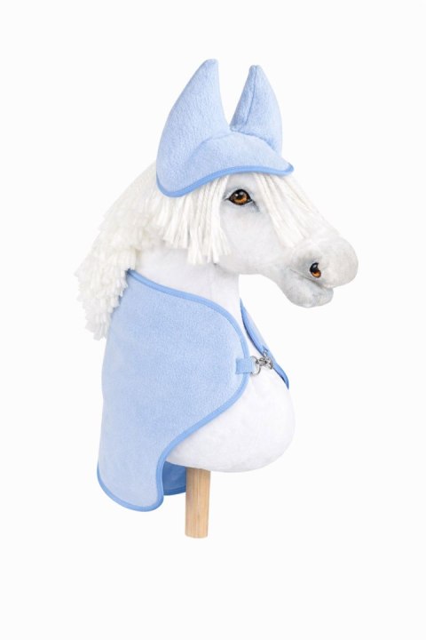 Zestaw dla Hobby Horse uniwersalny A4 i A5: polarowa derka + nauszniki - jasny niebieski