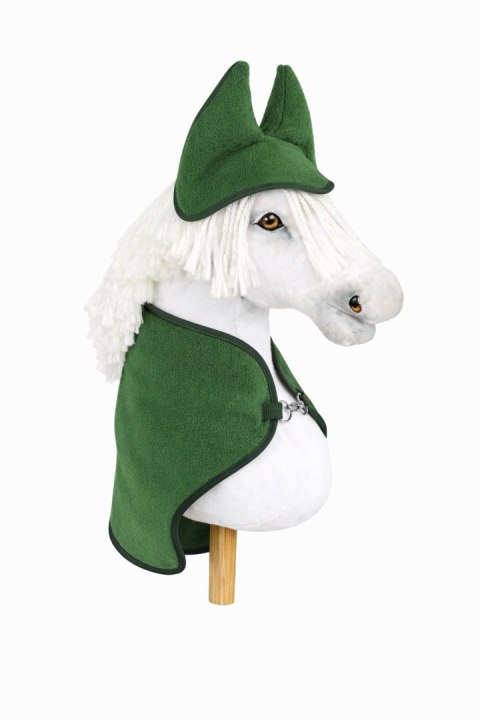 Zestaw dla Hobby Horse A3: polarowa derka + nauszniki - zielony