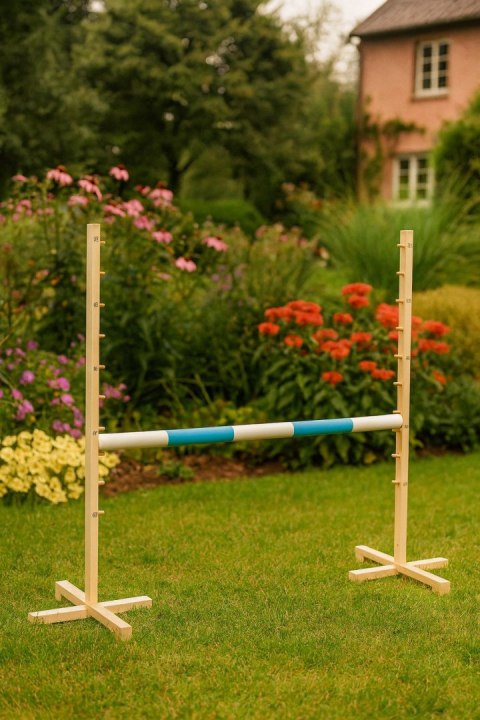 Przeszkoda skokowa do Hobby Horse 120cm, belka jasnoniebieska