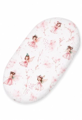 Prześcieradło bawełniane do wózka gondoli kosza Mojżesza Boho 75x35 cm - Blossom Fairies