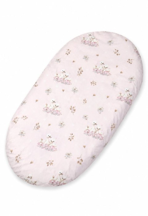 Prześcieradło bawełniane do wózka gondoli kosza Mojżesza Boho 75x35 cm - Little Swans