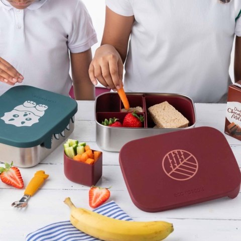 ECORASCALS Klasyczny Lunch Box Bento bordowy