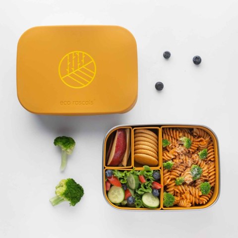 ECORASCALS Klasyczny Lunch Box Bento musztardowy