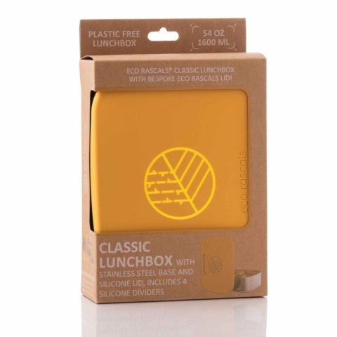 ECORASCALS Klasyczny Lunch Box Bento musztardowy