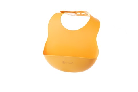 ECORASCALS Śliniak silikonowy MUSTARD