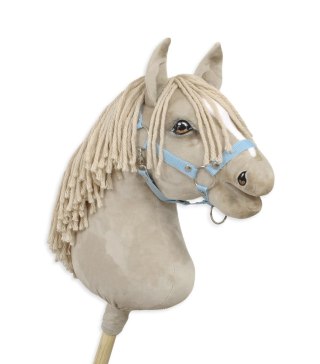 Hobby Horse Duży koń na kiju Premium - cremello A3