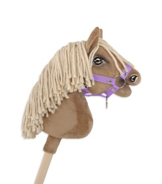 Kantar dla konia Hobby Horse uniwersalny A4 i A5 zapinany - fioletowy